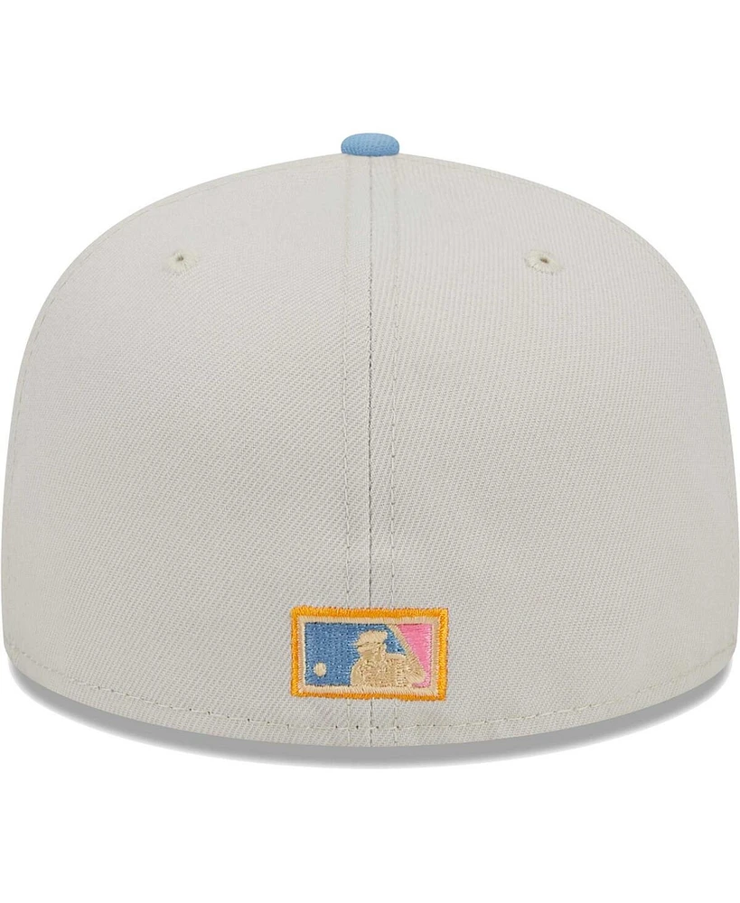 Men's New Era Natural Chicago White Sox Beach Front 59FIFTY Fitted Hat