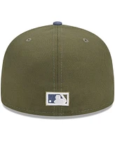 Men's New Era Olive, Blue Los Angeles Dodgers 59FIFTY Fitted Hat