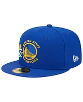 Men's New Era Royal Golden State Warriors Crown Champs 59FIFTY Fitted Hat