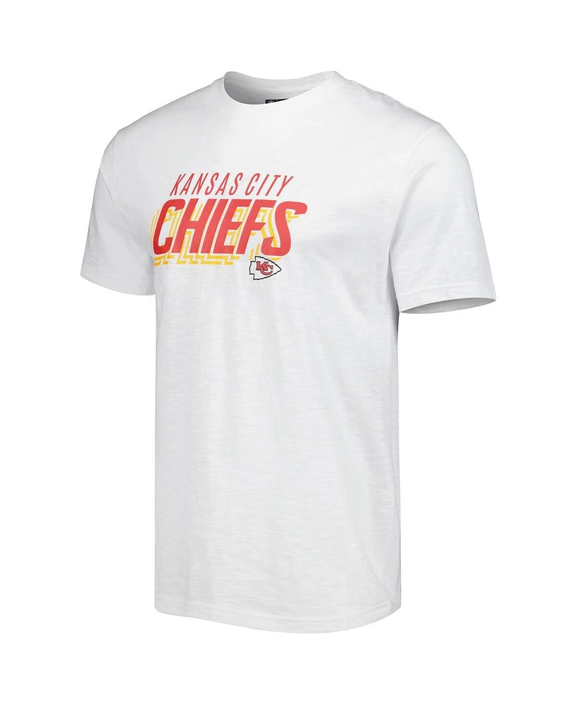 Men's Concepts Sport Red, White Kansas City Chiefs Downfield T-shirt and Shorts Sleep Set