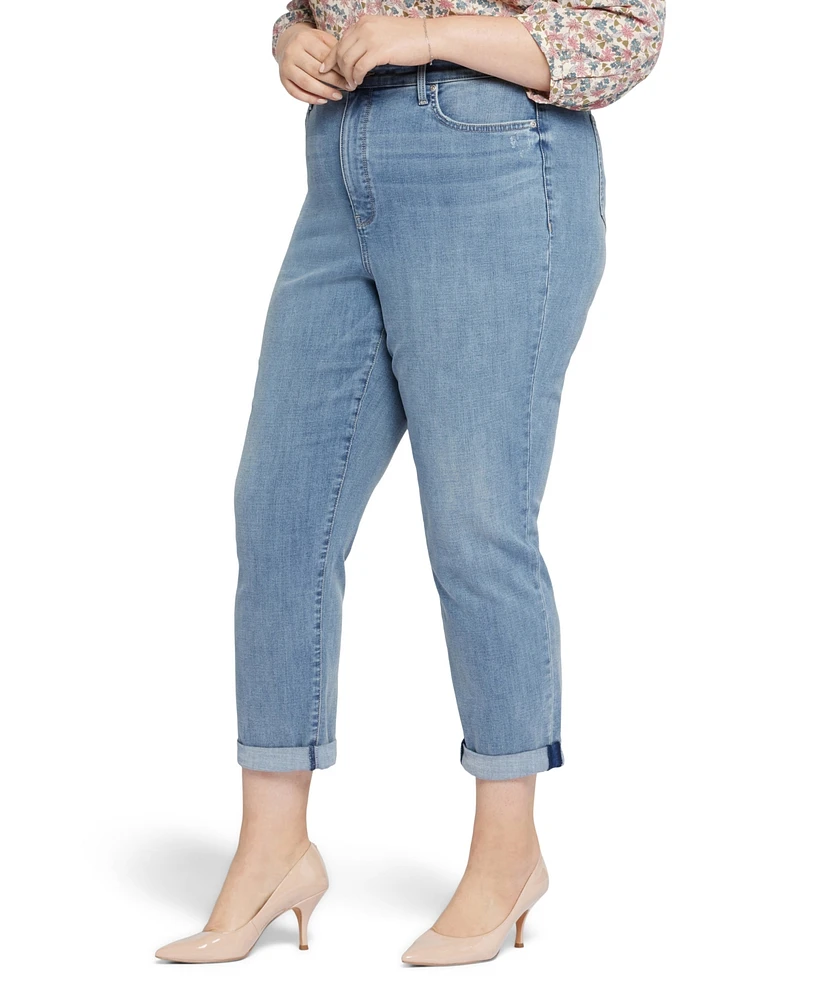 Nydj Plus Size Margot Girlfriend Rolled Cuffs Jeans
