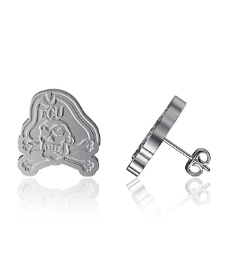 Women's Dayna Designs Ecu Pirates Team Logo Silver Post Earrings