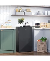 Homcom 3.2 Cu.Ft Compact Refrigerator with Adjustable Thermostat