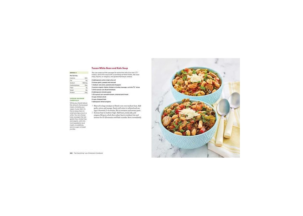 The Everything Low-Cholesterol Cookbook- 200 Heart-Healthy Recipes for Reducing Cholesterol and Losing Weight by Laura Livesey