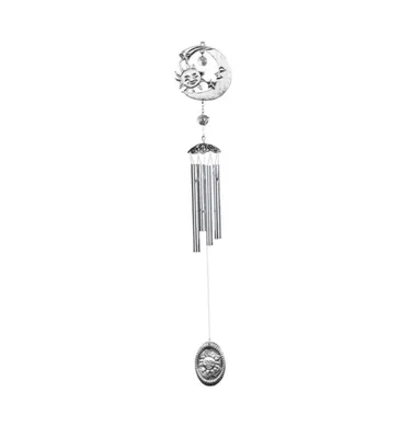 Fc Design 28" Long Pewter Celestial Wind Chime
