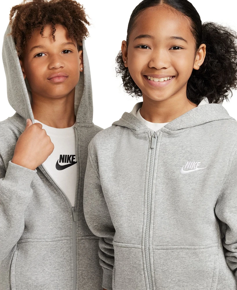 Nike Big Kids Sportswear Club Fleece Full-Zip Hoodie