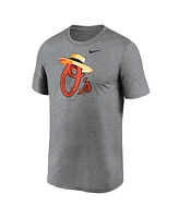 Men's Nike Gray Baltimore Orioles 7th Inning Hat Hometown Legend Performance T-shirt
