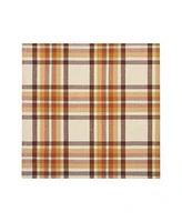 Elrene Russet Harvest Plaid Table Linens Collection