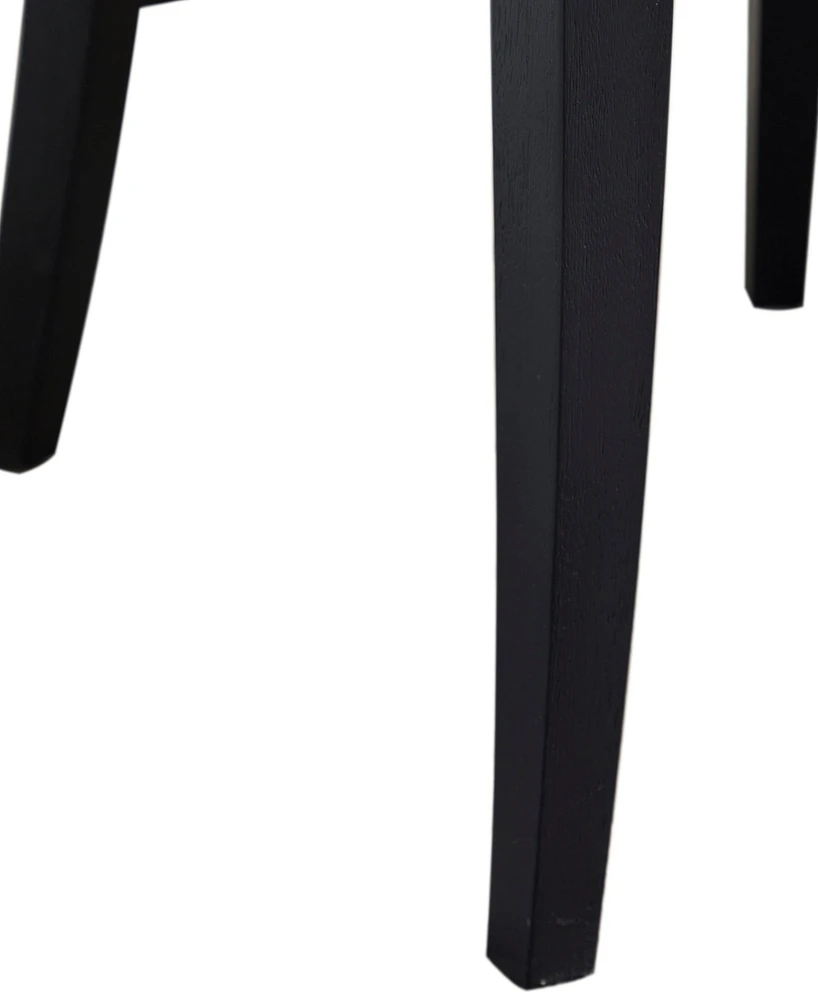Abbyson Living Avery 38.1" 2 Piece Wood-Back Upholstered Counter Stools