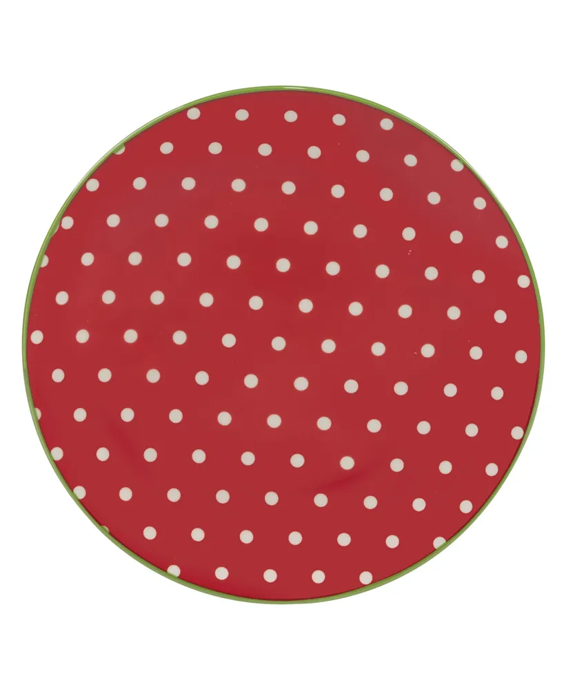 Certified International Holiday Fun 6" Canape Plates Set of 6, Service for 6