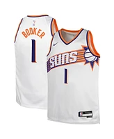 Big Boys Nike Devin Booker White Phoenix Suns Swingman Jersey - Association