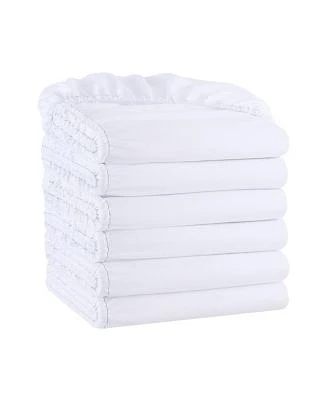 Host Home Bulk Fitted Microfiber Sheets 6 Pack Color Coded Hem Threads Bedding Essentials Supplies For Hosts Of Hotel Motel Or Rental Properties Color Options Twin Xl
