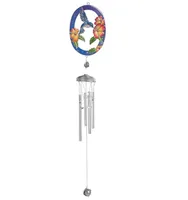 31" Long Hummingbird with Flower Suncatcher Wind Chime