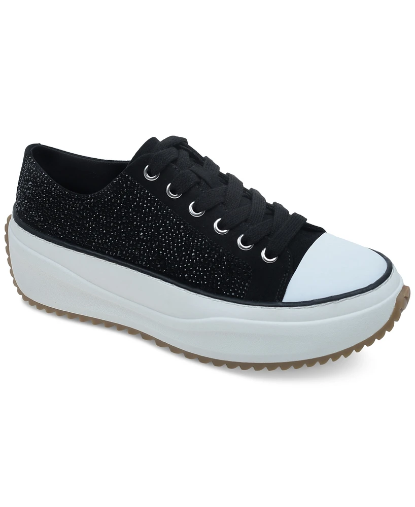 Wild Pair Highfive Lace-Up Low-Top Sneakers
