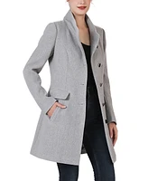 Kimi + Kai Women's Nora Stand Collar Boucle Wool Coat