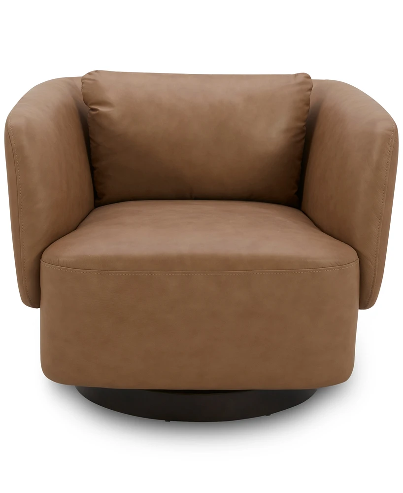 Rosecrans 36" Fabric Accent Swivel Chair, Created for Macy's