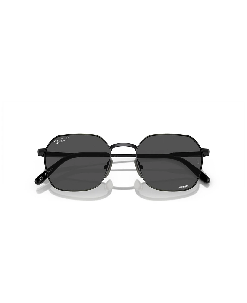 Ray-Ban Unisex Jim Titanium Polarized Sunglasses, RB8094