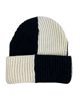 Marcus Adler Color Block Cuff Beanie