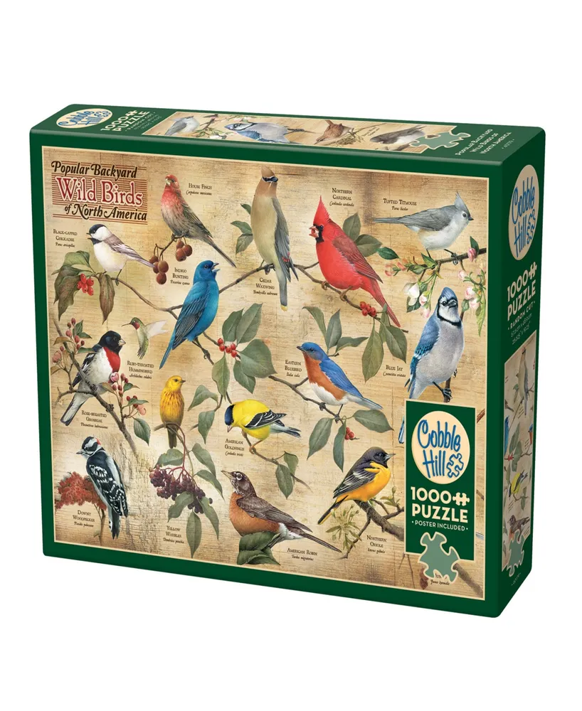 Cobble Hill- Popular Backyard Wild Birds of North America Puzzle