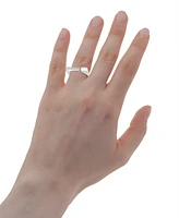Wrapped Diamond Open Square Ring (1/6 ct. t.w.) in 10k White Gold, Created for Macy's