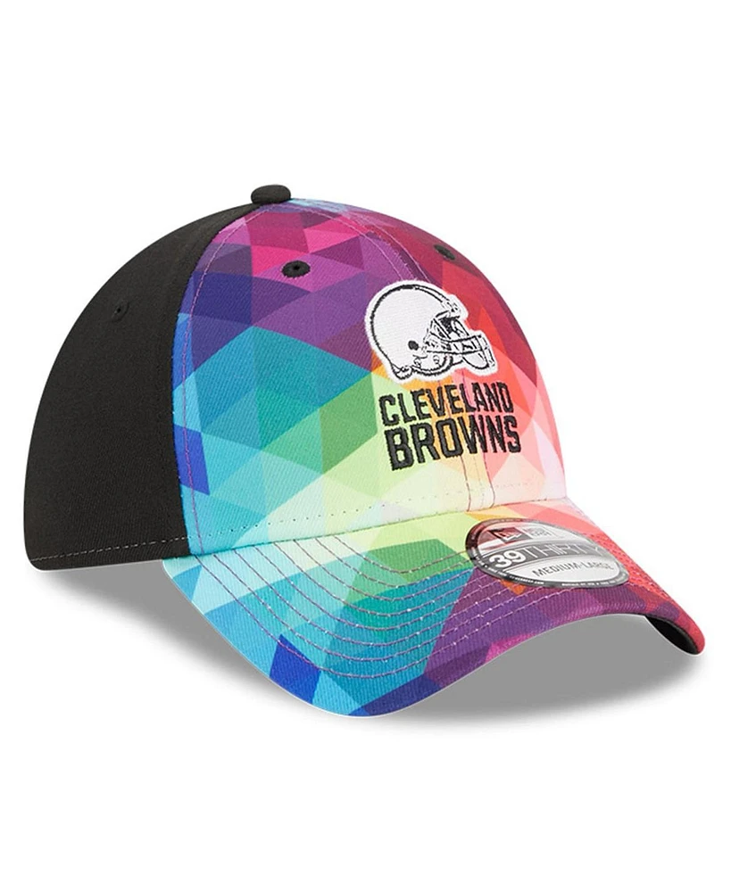Men's and Women's New Era Multicolor, Black Cleveland Browns 2023 Nfl Crucial Catch 39THIRTY Flex Hat