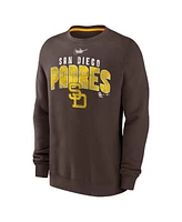 Men's Nike Brown San Diego Padres Cooperstown Collection Team Shout Out Pullover Sweatshirt