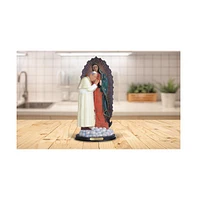 Fc Design 12"H John Paul Ii with Our Lady of Guadalupe Holy Figurine Religious Decoration Home Decor Perfect Gift for House Warming, Holidays and Birt