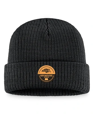 Men's Top of the World Black Ndsu Bison Elijah Cuffed Knit Hat