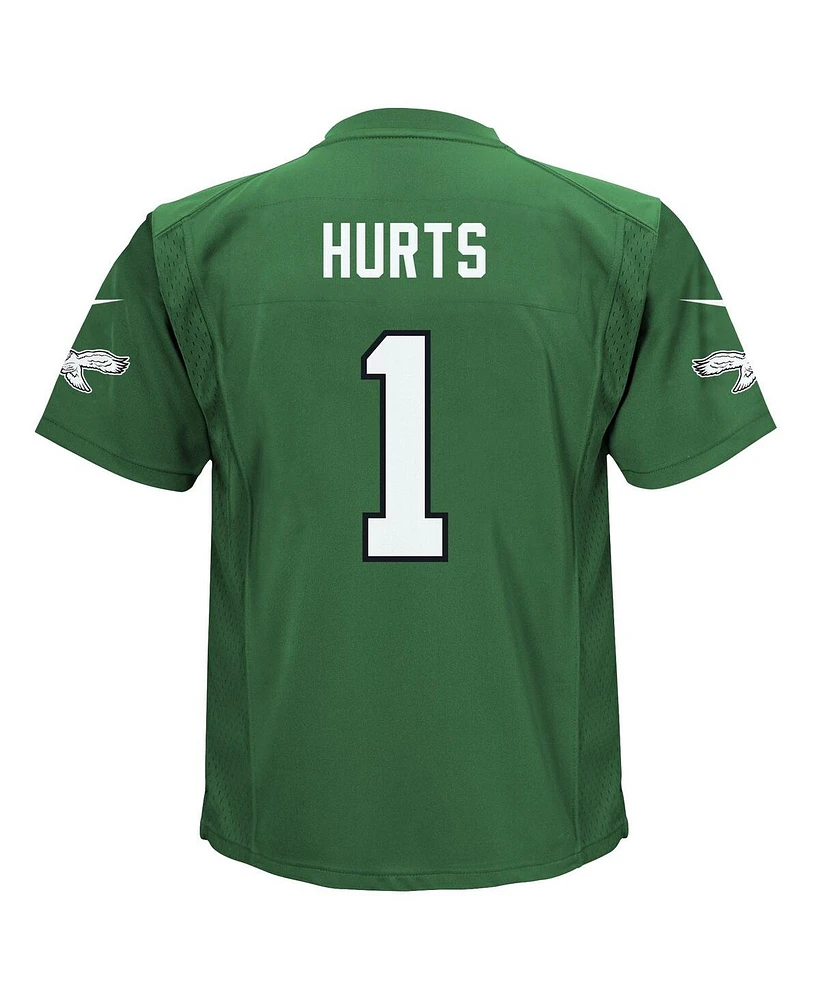 Nike Infant Boys and Girls Jalen Hurts Kelly Philadelphia Eagles Alternate Game Jersey