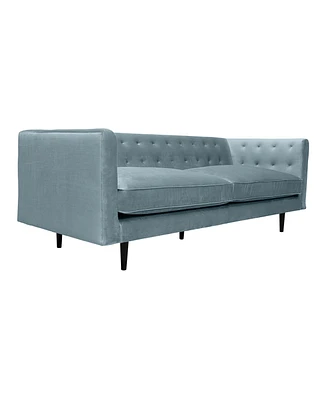 Armen Living Annabelle 80" Velvet with Wood Legs Sofa