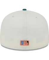 Men's New Era Cream York Yankees Chrome Evergreen 59FIFTY Fitted Hat