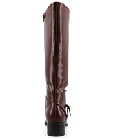 Journee Collection Women's Rhianah Block Heel Knee High Riding Boots