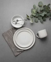 Table 12 Parchment Embossed 16 Piece Dinnerware Set, Service for 4