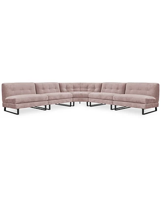 Closeout! Kathya 157" -Pc. Fabric Modular Sectional