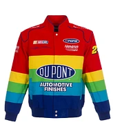 Men's Jh Design Red, Blue Jeff Gordon Twill Uniform Full-Snap Jacket