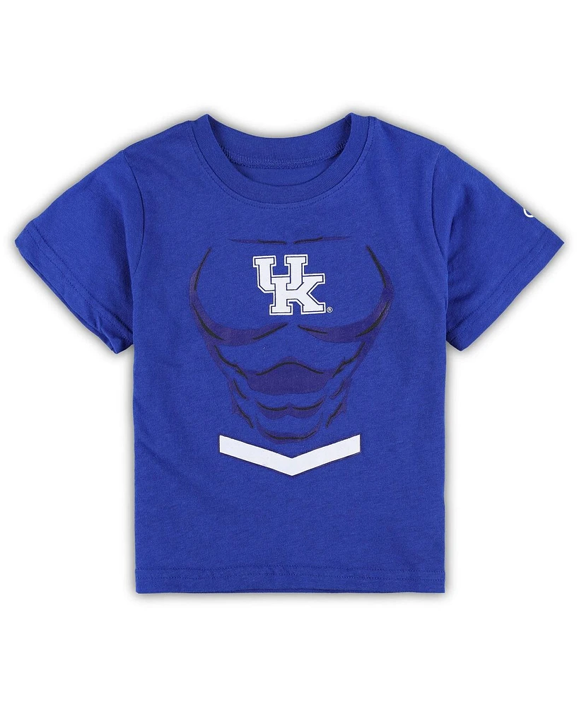 Toddler Boys and Girls Champion Royal Kentucky Wildcats Super Hero T-shirt