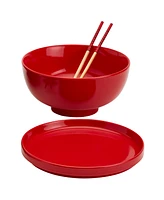 Infuse Asian Ceramic 8 Piece Ramen Bowl Set