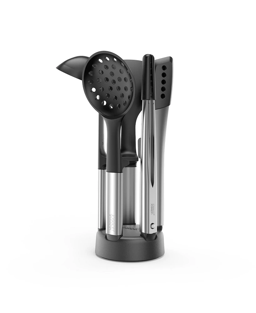 Joseph Joseph Elevate Fusion 5-Piece Silicone Utensil Set with Storage Stand