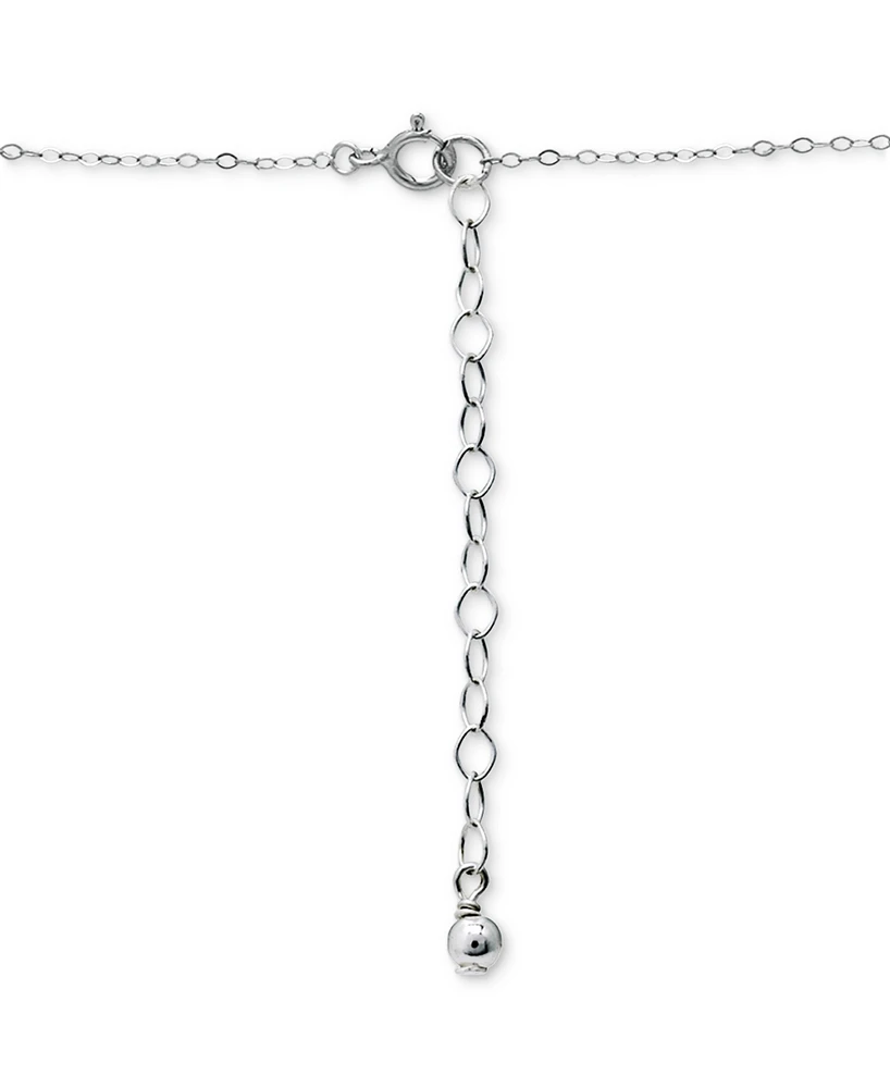 Giani Bernini Rainbow Cubic Zirconia Circle Pendant Necklace in Sterling Silver, 16" + 2" extender, Created for Macy's