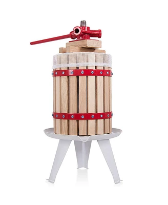 1.6 Gallon Fruit Wine Press Cider Apple Grape Crusher Juice Maker Tool Wood