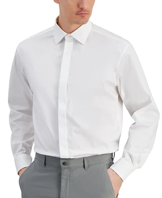 Alfani Men's Regular Fit Covered Placket Tuxedo Shirt, Created for Macy's