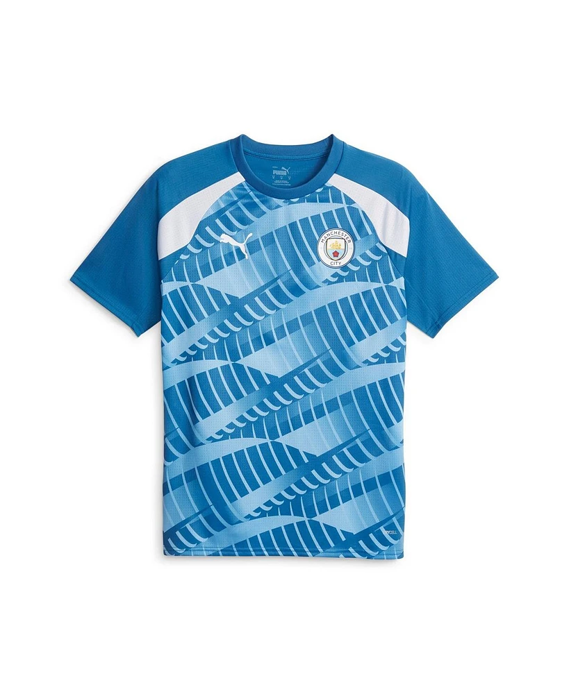 Men's Puma Blue Manchester City 2023/24 Pre-Match Jersey
