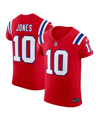 Men's Nike Mac Jones Red New England Patriots Alternate Vapor F.u.s.e. Elite Jersey
