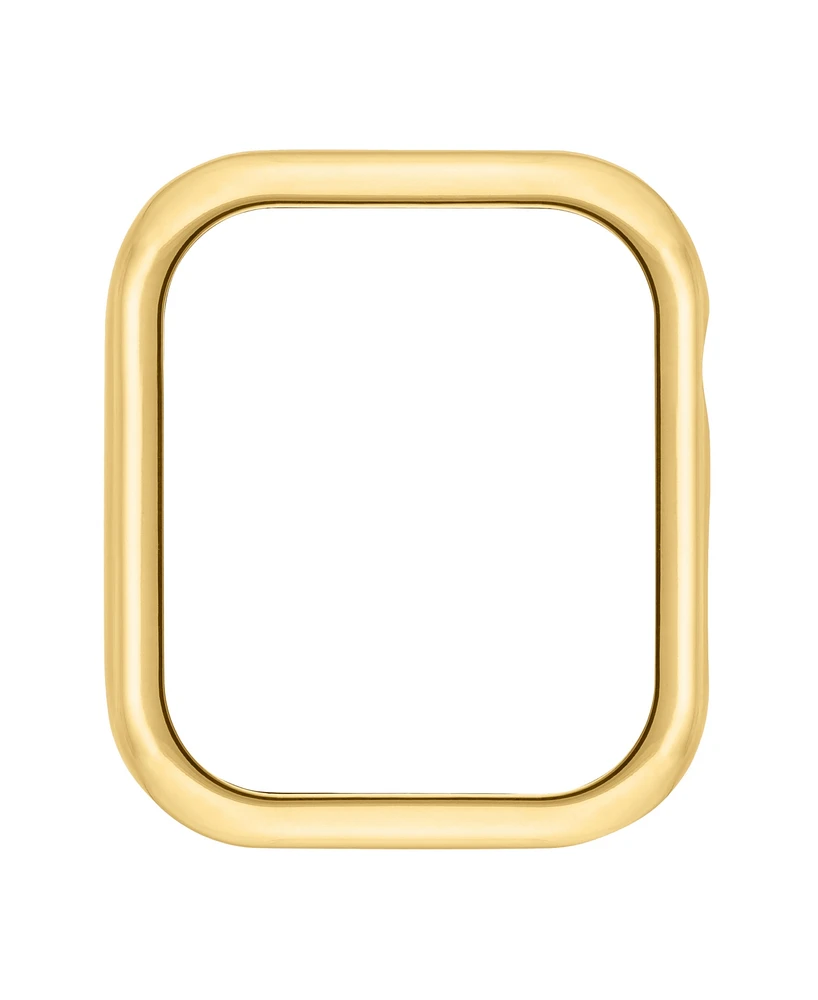 Anne Klein Women's Polished Gold-Tone Alloy Metal Protective Case designed for Apple Watch 44mm