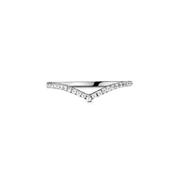 Pandora Cubic Zirconia Timeless Sparkling Wishbone Ring