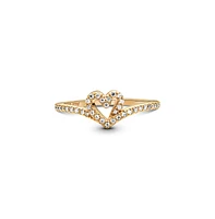 Pandora Cubic Zirconia Timeless Wish Sparkling Heart Ring