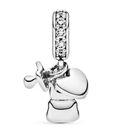 Pandora Cubic Zirconia Baby Teddy Bear Dangle Charm