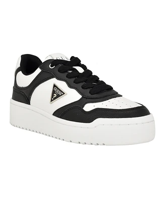Guess Women's Miram Platform Lace-Up Court Sneakers
