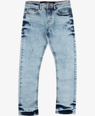 Big Boy's Light Washed Distressed Stretch Jeans - Child