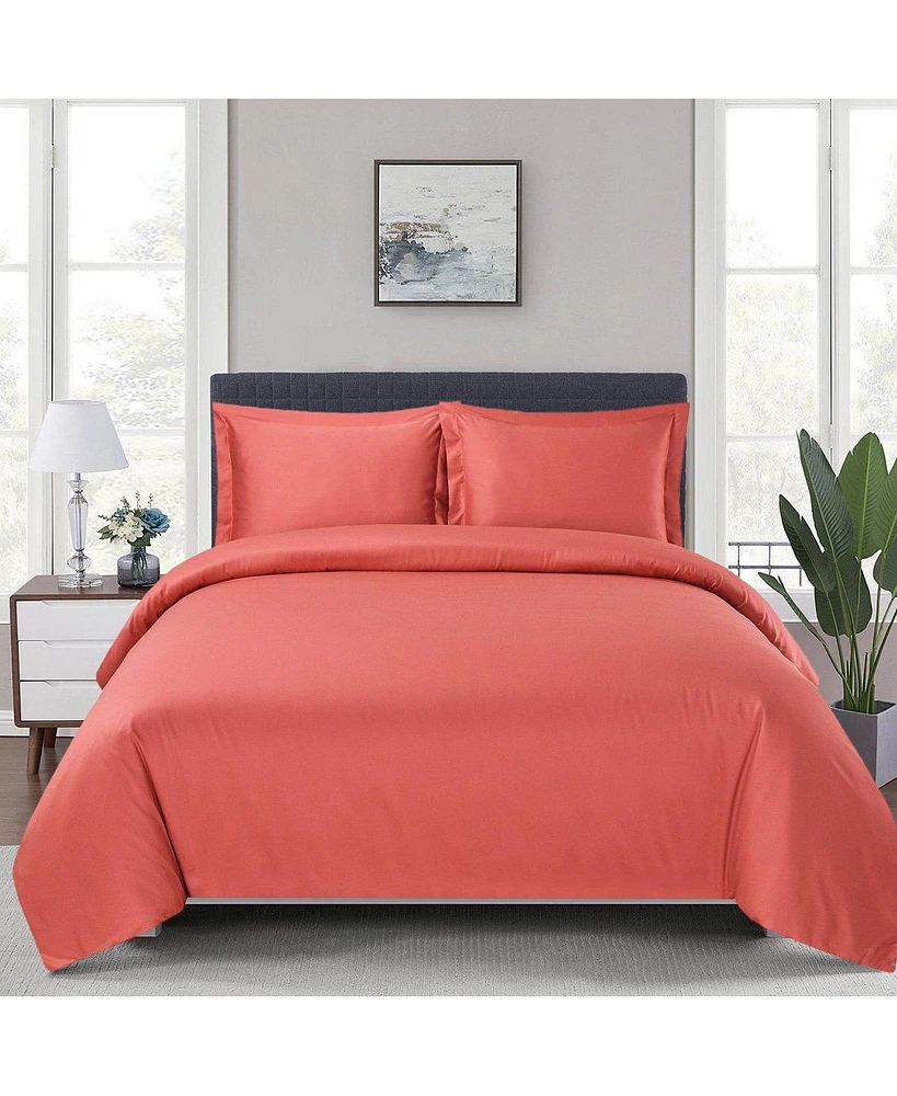 100% Viscose from Bamboo Duvet Cover Set, King/Cal King